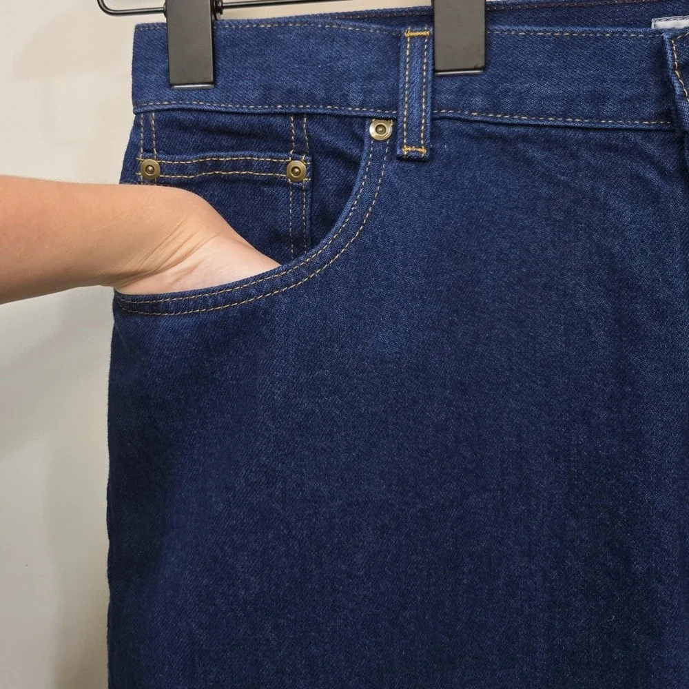 Vintage Y2K LL Bean Jeans Plus Size 18 Petite Dark Wash Original Fit Relaxed 90s